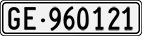 License plate of Switzerland, Cars