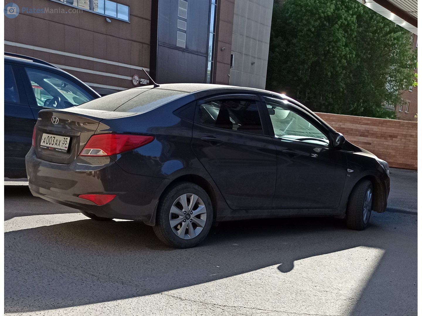 а 003 ах 35, Hyundai Solaris 1st gen Sedan (RB), facelift, 2014–2017