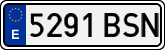 License plates of Spain, Ordinary (2000)