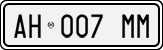 License plate of Italy, Cars (1994 year series)