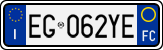 License plate of Italy, Cars (1994 year series)
