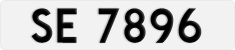License plate of Hong Kong, AB 1234