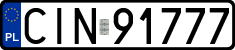 License plates of Poland, Regular car plates