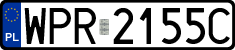 License plates of Poland, Regular car plates