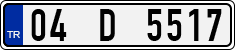 License plate of Turkey, Regular plates