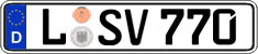 German license plate, Regular plates