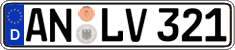 German license plate, Regular plates