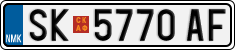 License plate of North Macedonia, Regular plates (2012)