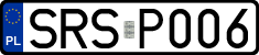License plates of Poland, Regular car plates