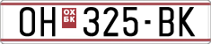 License plate of North Macedonia, Regular plates (1993)