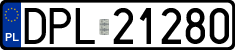 License plates of Poland, Regular car plates