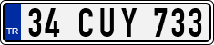 License plate of Turkey, Regular plates
