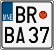 License plate of Montenegro, Motorcycles