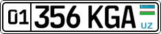License plate of Uzbekistan, Organizations