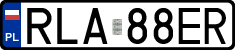 License plates of Poland, Regular car plates