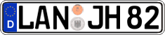 German license plate, Regular plates