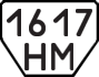License plate USSR, Trailers (1977)