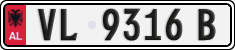 License plate of Albania, Cars (1993)
