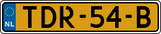 License plate of the Netherlands, Agricultural vehicles