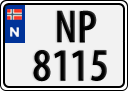 License plate of Norway, Trailers, motorcycles, special vehicles