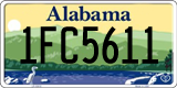 Alabama, 0AB1234 / 00AB123 / 00A1B23