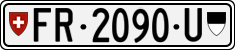 License plate of Switzerland, Dealer (with 