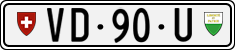 License plate of Switzerland, Dealer (with 