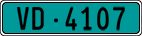 License plate of Switzerland, Agricultural vehicles (green)