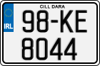 License plate of Ireland, Regular plates