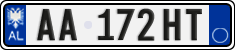 License plate of Albania, Cars (2011)
