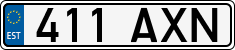 License plate of Estonia, Regular car plates