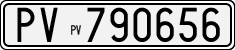 License plate of Italy, Cars (1927 year series)
