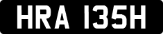 License plate of the United Kingdom, 1963 year system