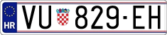 License plate of Croatia, Regular plates