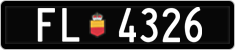 License plate of Liechtenstein, Cars