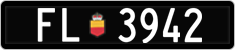 License plate of Liechtenstein, Cars