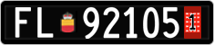 License plate of Liechtenstein, Provisional