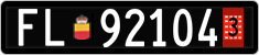 License plate of Liechtenstein, Provisional