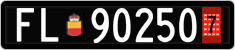 License plate of Liechtenstein, Provisional