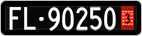 License plate of Liechtenstein, Provisional