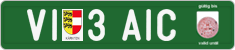 License plate of Austria, Export transit plates