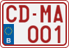 License plate of Belgium, Diplomatic