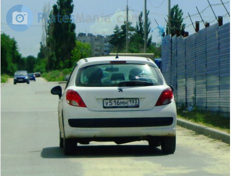 у516мн193, Peugeot 207