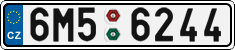 License plate of the Czech Republic, Cars (2001)
