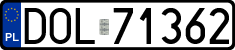 License plates of Poland, Regular car plates