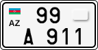 License plate of Azerbaijan, Motorcycles