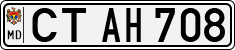 License plate of Moldova, Cars (1992)
