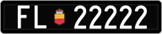 License plate of Liechtenstein, Cars
