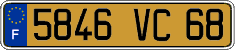 French license plate, FNI