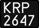 License plates of Poland, 1976 year system